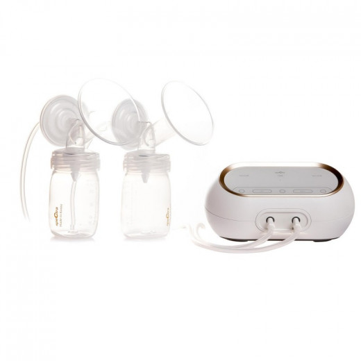 Spectra Dual Compact Premium Electric Breast Pump + Easy Milk Storage Bags Refill, 30 pcs, 200ml + Easy Milk Storage Bags, 10 pcs & Connector