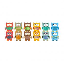 Owl Wooden Balance Toy, 12 Pieces