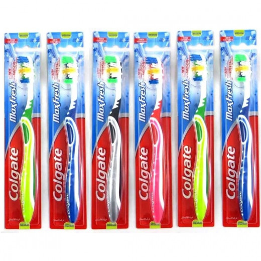 Colgate Max Fresh Soft Toothbrush, Assorted Colors, 1 Piece