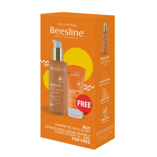 Beesline Suntan Oil Gold + Ultrascreen Cream Invisible Sunfilter Offer