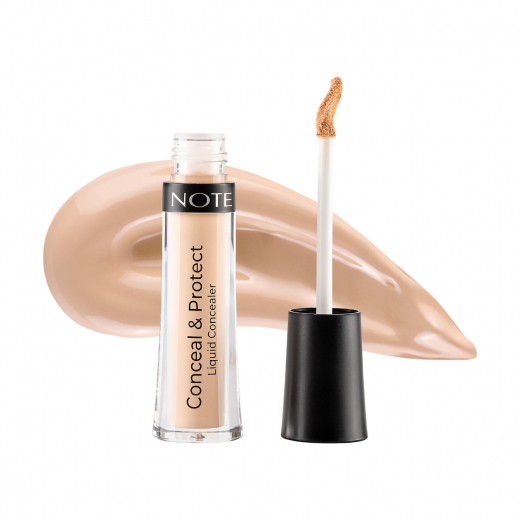 Note Cosmetique Conceal & Protect Liquid Concealer- 05  soft ivory