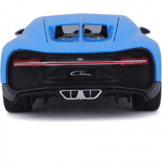 Maisto Bugatti Chiron 1:24 Car, White & Blue Color