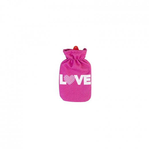 Heat Pack With Fabric Cover Designed With The Word Love