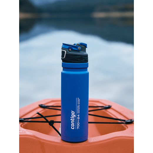 Contigo Premium Outdoor Free Flow Stainless Steel, Blue Color, 720 Ml