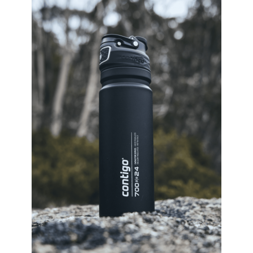 Contigo Premium Outdoor Free Flow Stainless Steel, Black Color, 720 Ml