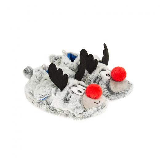 Cool Club Slipper, Puppy Design, Grey Color