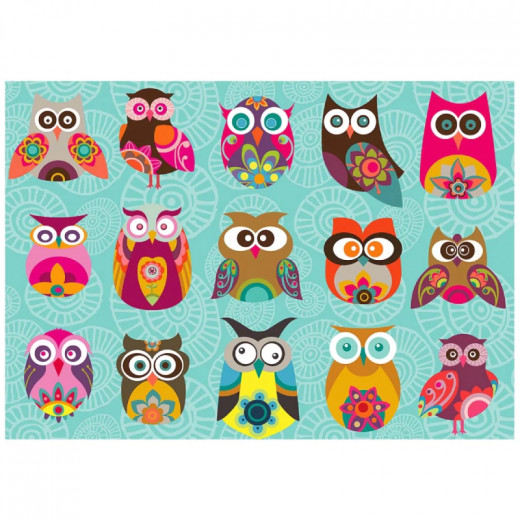 Ks Games Puzzle, Multi Owls, 500 Pieces