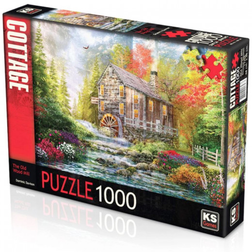 Ks Games Puzzle, The Old Wood Mill Design,1000 Pieces