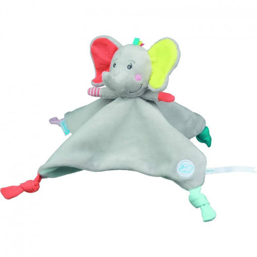 Bebe Confort Square Flat Cuddly Toy For Baby, Elidou Elephant Design