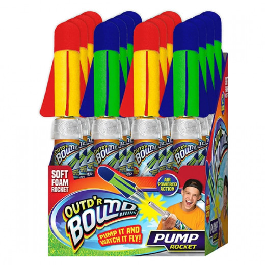 Jaru Pump Rocket, Foam, Assorted Colors, 1 Piece