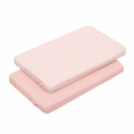 Cambrass Fitted Sheet Forest, Pink Color, 50*80Cm, 2 Pieces
