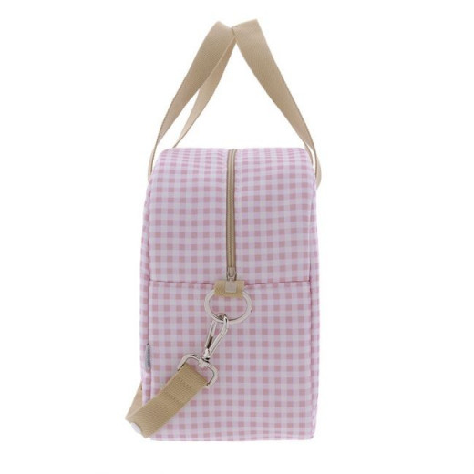 Cambrass Maternal Bag, Prome Vichy Design, Pink Color