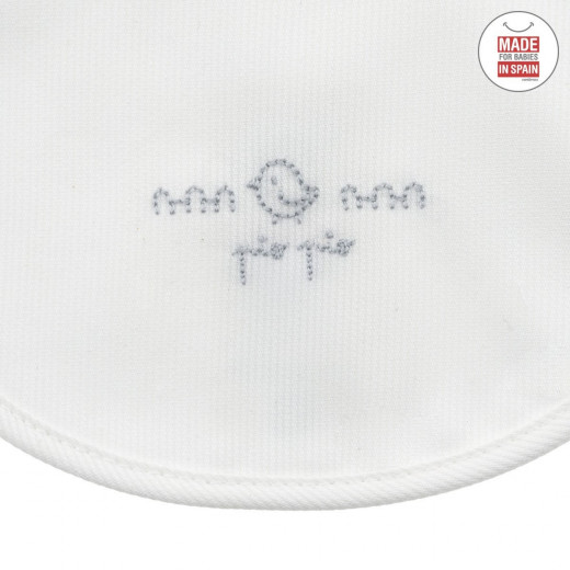 Cambrass Pio Round Bib, Grey Color