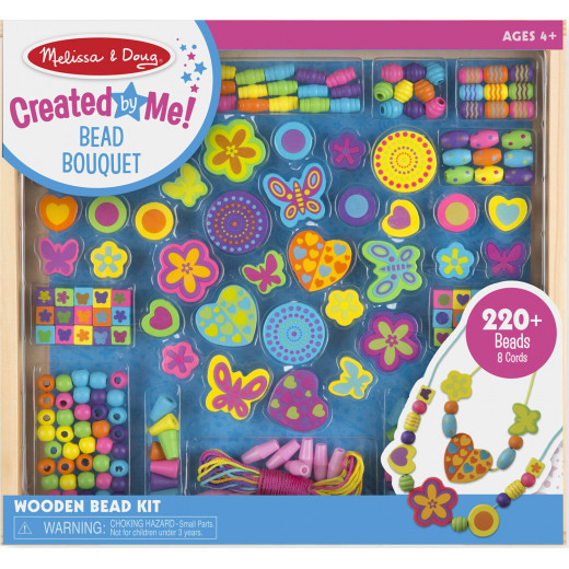 Melissa & Doug Bead Bouquet Deluxe Wooden Bead Set