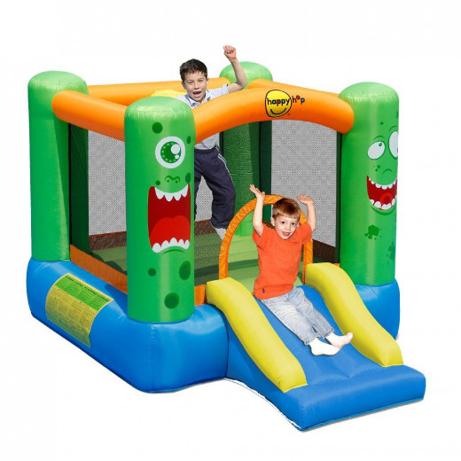 Happy Hop Monster Slide and Hoop Bouncer