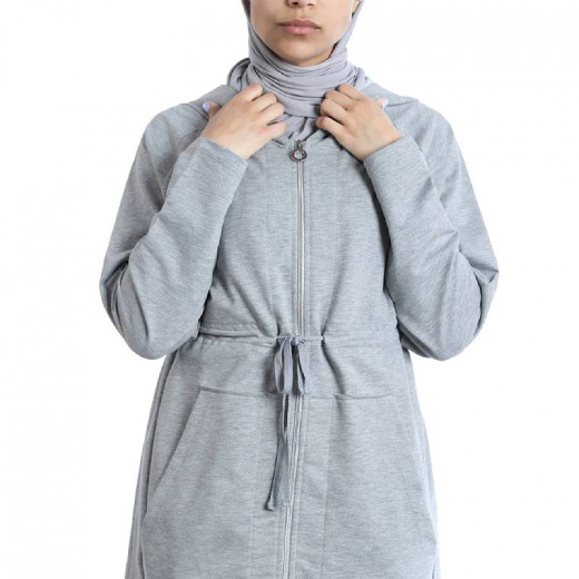 RB Performance Long Jacket, Light Grey Color