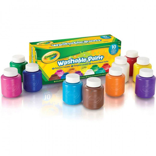 Crayola Jars with Washable Paint, 10 Pieces