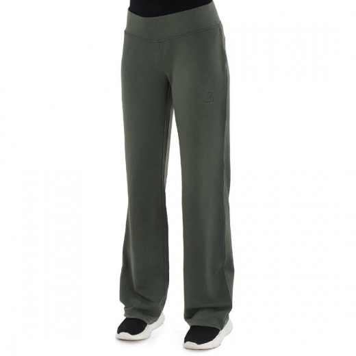 RB Essential Wide Leg Sweatpants, Olive Green Color