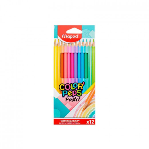 MAPED PENCILS PASTEL COLOR'PEPS X12 CARD BOX