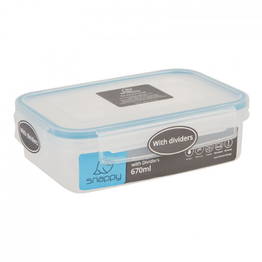 Snappy Rectangular Food Storage Container, 180ml