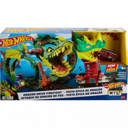 Hot Wheels City Dragon Drive Firefight Playset