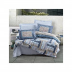 Nova Home Dawn Duvet Cover, King/Super King, Blue Color ,4 Pieces