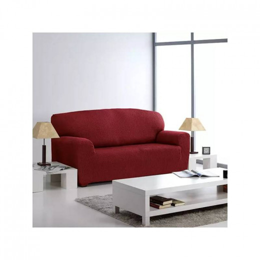 Nueva Textura "Diamante" Sofa Cover, Dark Red Color, 2 Seat