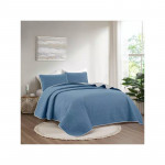 Nova Home Bed Spread, Blue Color, Twin Size, 3 Pieces