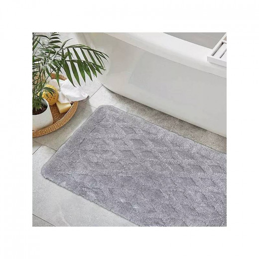 Nova Home Bath Mat "Athens", Silver Color, 60*90