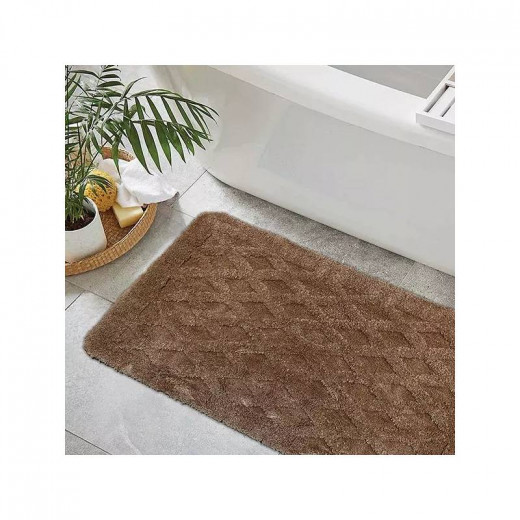 Nova Home Bath Mat "Athens", Brown Color, 60*90