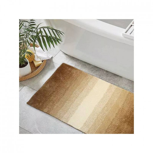 Nova Home Bath Mat "Shadow ", Brown Color, 60*90