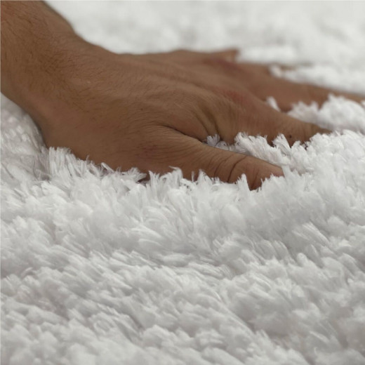 ARMN Dexi Pedestal Rug, White Color 40x50 Cm