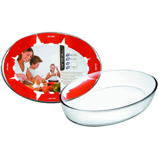 Ibili Oval Glass Tray, 30*21cm