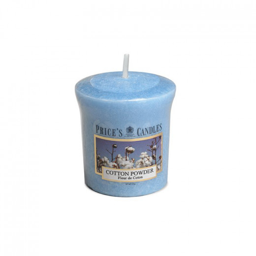 Price's Scented Votive Candle, Cotton Powder