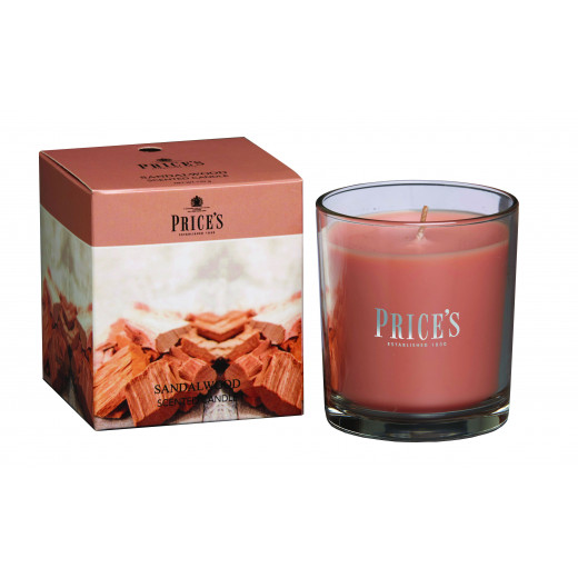 Price's Boxed Candle Jar, Sandalwood