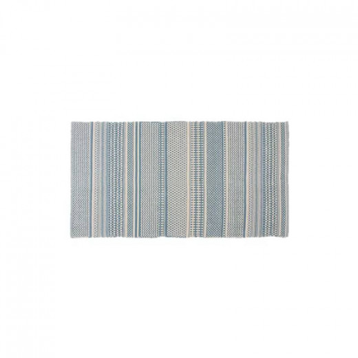 Nova Home Samaira Hand Woven Rug, Blue Color, 90*160 Cm