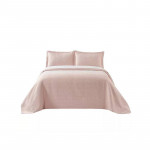 Nova Home Chervil Jacquard Bed Spread Set, Poly Cotton, Pink Color, Twin Size