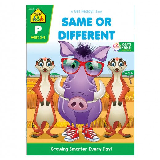 School Zone Same or Different Preschool Workbook