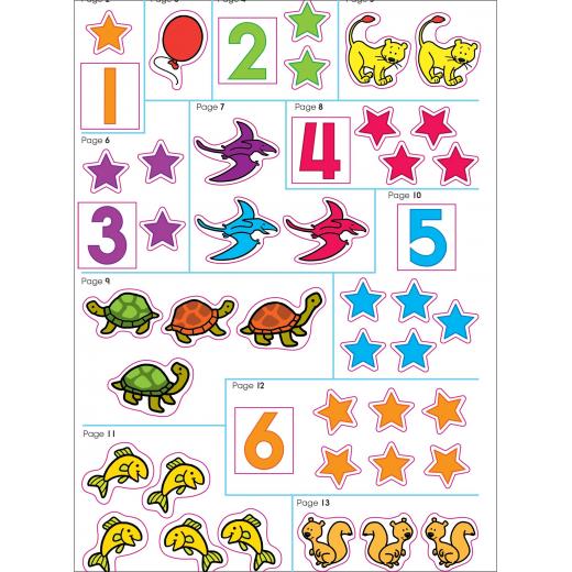 School Zone Math Stickers Workbook