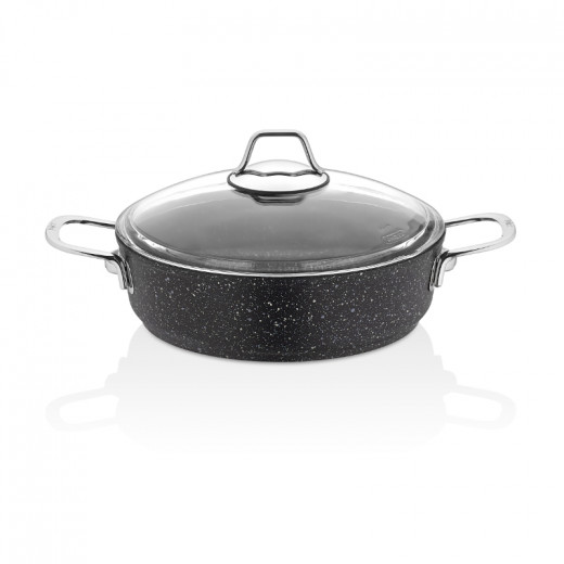 Falez Black Line Shallow Casserole, 24 cm