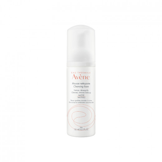 Avene Cleansing Foam Mattifying Face And Eyes, Normal/Combo sensitive Skin, 150ml