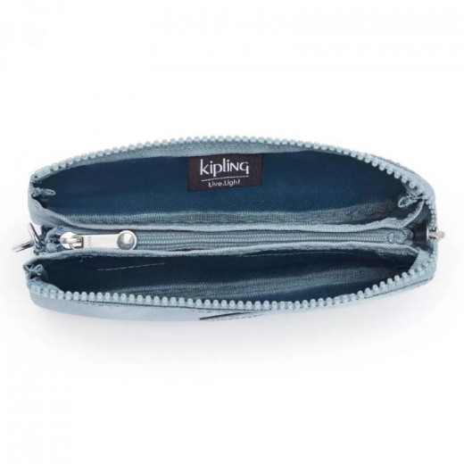 Kipling Creativity Pencil Pouch Large Bag, Blue Color