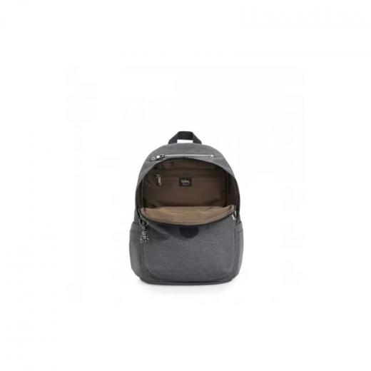 Kipling Delia Medium Backpack with Front Pocket and Top Handle, Grey Color