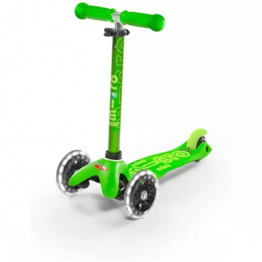 Micro Mini Deluxe Led Scooter, Green Color