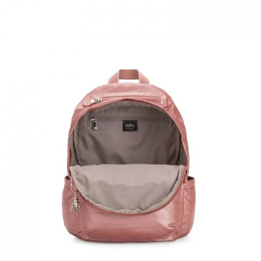 Kipling Delia Medium Backpack with Front Pocket and Top Handle, Roze Color