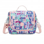 Kipling New Kichirou Lunch Bag Robot Camo, Pink Color