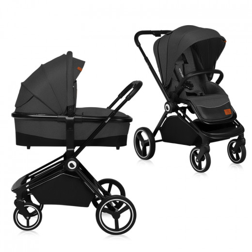 Lionelo Mika 2 in 1 Grey Graphite – multi-function pram 2 in 1