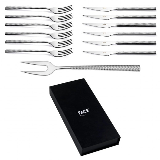 Face Hera Steak Set, Carton Box, 13 Pieces