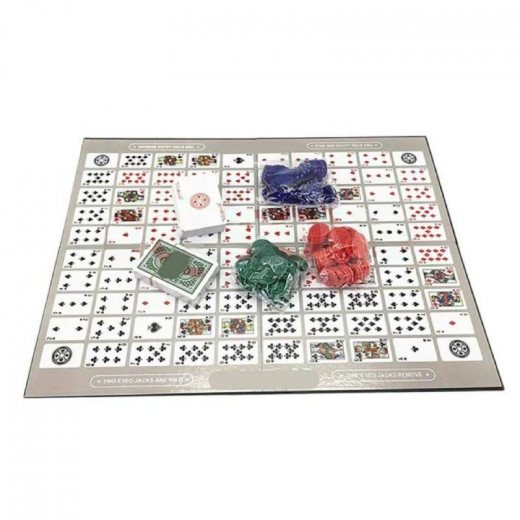 Sequence Board Game, English / Arabic