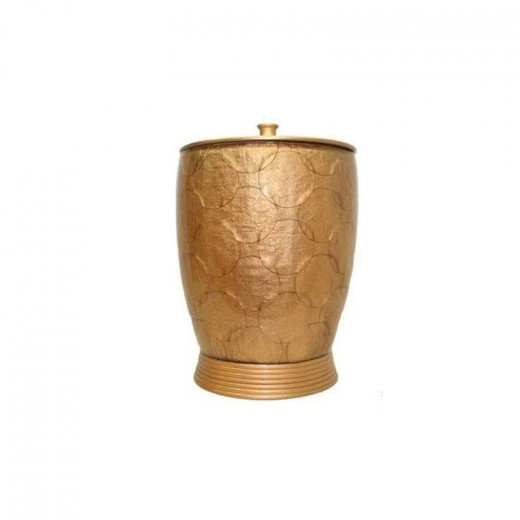 Primanova Circle Waste Bin, Gold Color